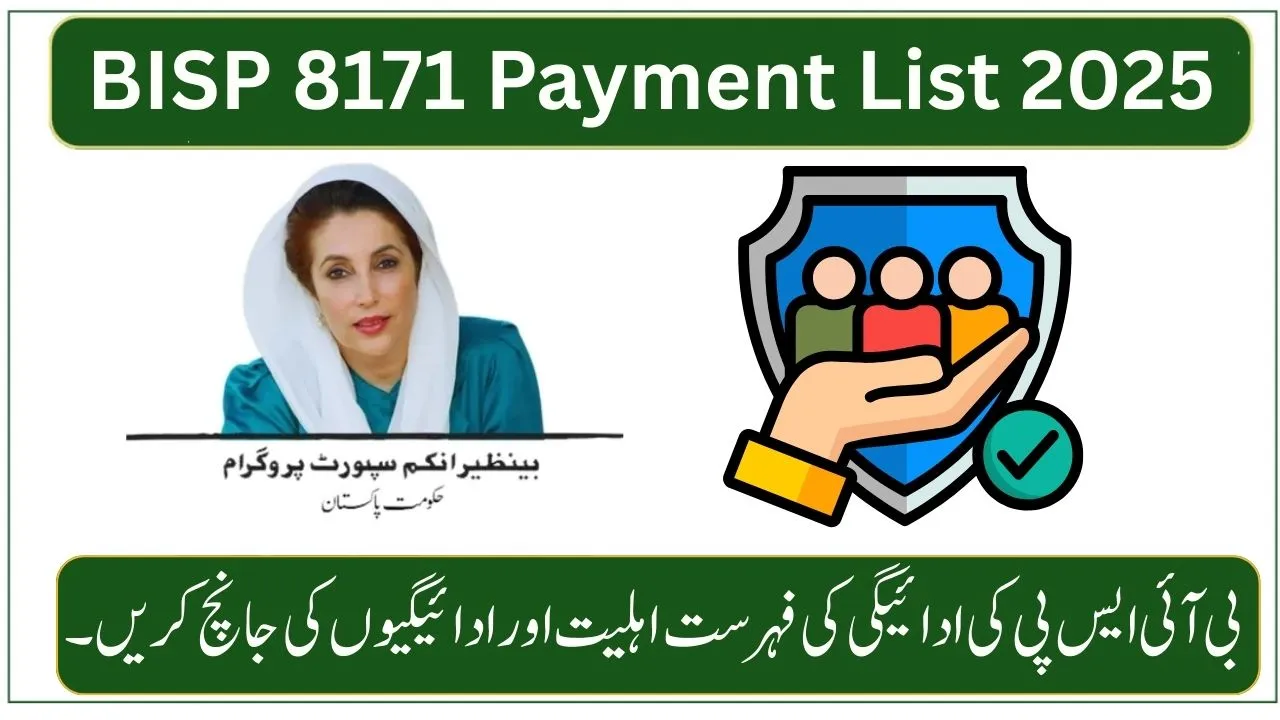 BISP 8171 Payment List for September